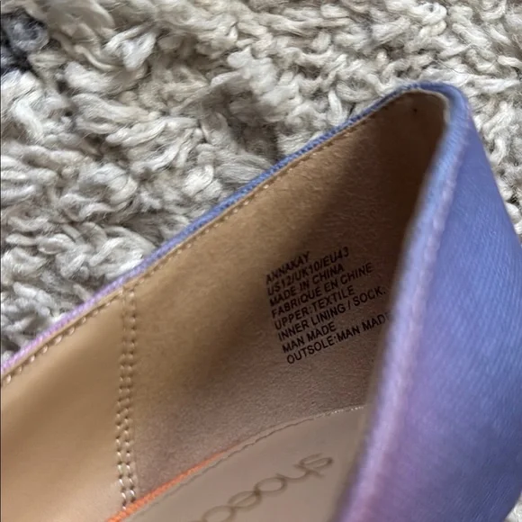 Shoe Dazzle Heel Stilettos Women’s Gradient Orange, Pink and Purple - Picture 4 of 5